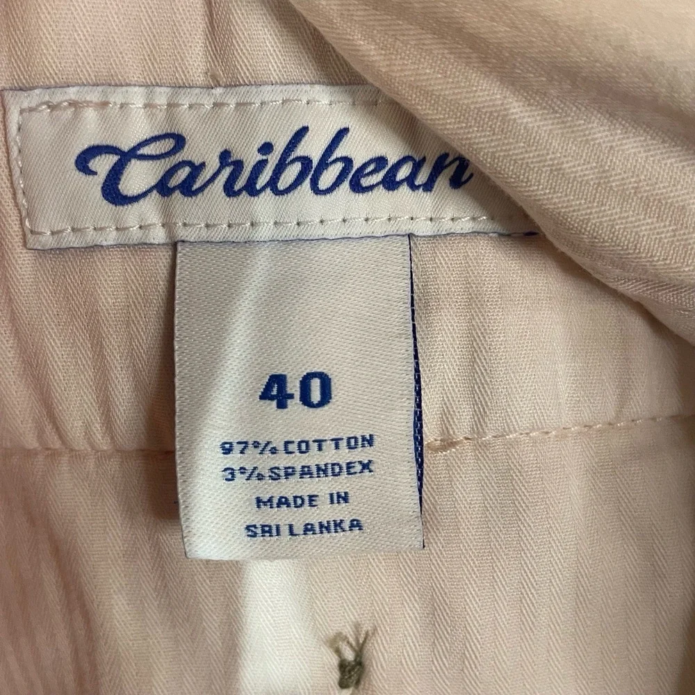 Roundtree & Yorke Carribean Chino‎ Flat 9” Shorts Pink Peach Sz 40 NWT Vacation